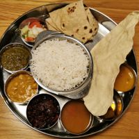 Vegan thali at Saravanaa Bhavan - Sankt Eriksgatan in Stockholm