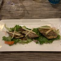 Courgette farcie au chèvre  at Le Globe in Quimper