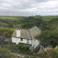 Beautiful view from my room
 at Michael House in Tintagel