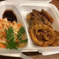 vegan tempura  at Vinayaga in Stuttgart