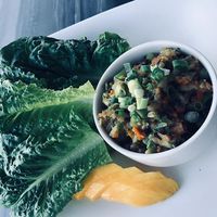 Vegetable lettuce wraps at Avantika in Panama City