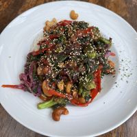 Teriyaki Cashew Mixed Veggies  at Kilted Mermaid in Vero Beach