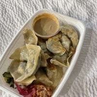 Spinach mushroom tofu dumplings   at Sula Wok in Ottawa