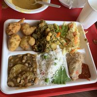 Buffett. Lentil soup is top notch at Govinda's Cafe in Las Vegas