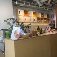 Cutest little space  at Haru Juice in Osaka