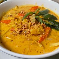 yellow curry soup at Thanh Tinh Chay in San Diego