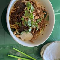 Dan Dan noodle with beef (vegan)  at Thanh Tinh Chay in San Diego