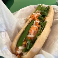 ‘Pulled pork’ banh mi  at Thanh Tinh Chay in San Diego