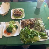 Steak & Onions, Bahn “LET” Mi, Steamed Veggies 🥦   at Thanh Tinh Chay in San Diego