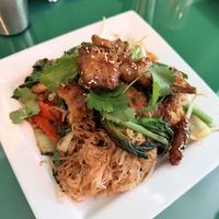 Teriyaki “beef” glass noddles… omggggg I want this again right now   at Thanh Tinh Chay in San Diego