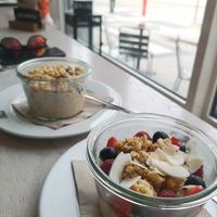 Overnight oats at Coffee Fellows in Luxembourg City