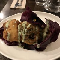 Cauliflower and Broccoli fritters. Excellent  at Utopia in Nice