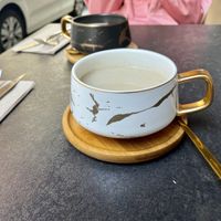 Vegan chai latte  at Utopia in Nice