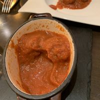 ‘Meatballs’ and sauce  at Utopia in Nice