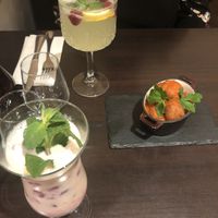 Beignets and drink for starters. Would recommend    at Utopia in Nice