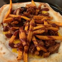 "chicken" and sweet Potato 🍕 at Utopia in Nice