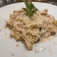 Tagliatelle with muahrooms  at Utopia in Nice