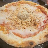 Burrata pizza  at Utopia in Nice