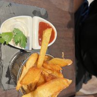 Fries as starter  at Utopia in Nice