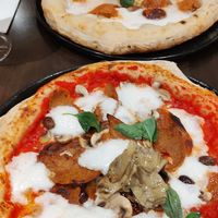 Top: Salsiccia / Bottom: Capricciosa at Utopia in Nice