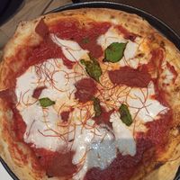Pizza diavola at Utopia in Nice
