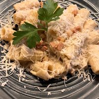 Spaghetti carbonara   at Utopia in Nice