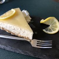 The best vegan lemon cheesecake I have ever tasted! at Utopia in Nice
