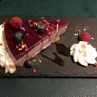 Blueberry cheese cake at Utopia in Nice