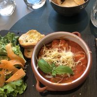 the tomato gnocchi with mozzarella, best food we’ve had in nice. Absolutely perfect! at Utopia in Nice