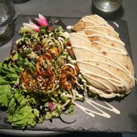 Sandwich pizza style at Utopia in Nice