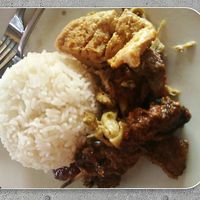 Nasi campur at Loi Bazar Vegetarian in Singaraja
