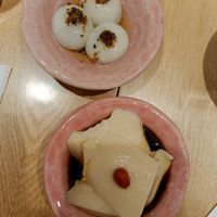 Both desserts also great but if you can only try one, take the sesame balls. at Chipoon in Tokyo