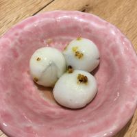 Sesame balls for dessert at Chipoon in Tokyo