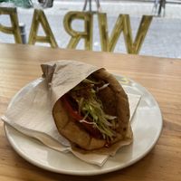 Pita falafel  at Greek and Shop in Madrid