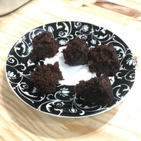 Sample of banana cake at Astronauta in Sao Paulo