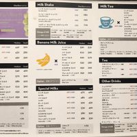 menu as of August 24 at COFFEEMILK in Kawasaki