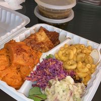 Soul food platter  at Stuff I Eat in Inglewood