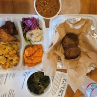 Organic Soul Food Sample Yummy; and  Organic Lunch Burrito alao delicious! at Stuff I Eat in Inglewood