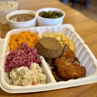 Organic Soul Food Sampler Plate  at Stuff I Eat in Inglewood
