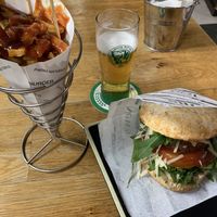 Good vegan options and a tasty burger  at H Burger in Gran Canaria