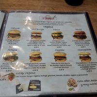 Vegan menu, actualized prices at H Burger in Gran Canaria