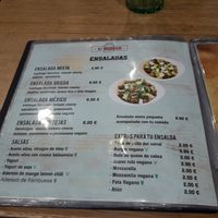 Salads at H Burger in Gran Canaria