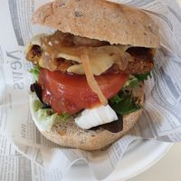 Vegan classic burger at H Burger in Gran Canaria
