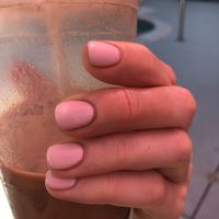 Gel mani (one week post service) at Verte Salon & Scalp Spa in San Diego