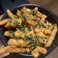 Furikake fries with vegan aioli  at Decadent Ales + Hapa in Mamaroneck