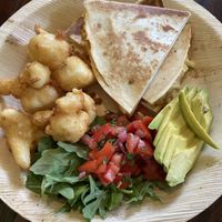 Buffalo cauliflower & quesadilla  at Paper Moon in Annerley