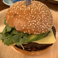 Tasty burger at Paper Moon in Annerley