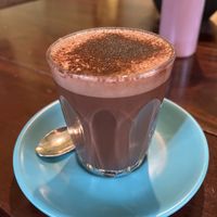 Soy hot chocolate   at Paper Moon in Annerley