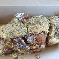 Vegan almond pistachio croissant  at Paper Moon in Annerley