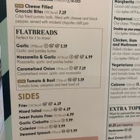 Menu  at Bella Italia in York